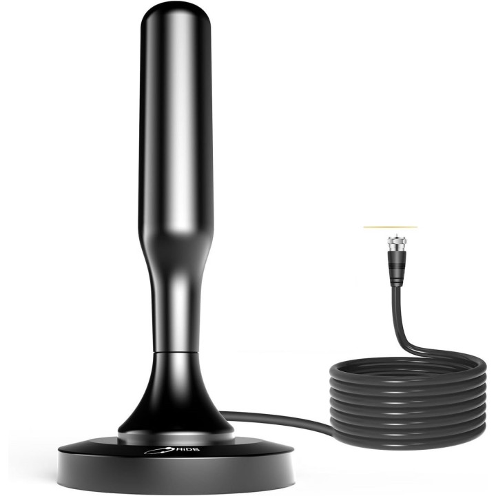 Antena Tdt Full Hd Portatil 360 Grados Potencia 4db 5 Metros