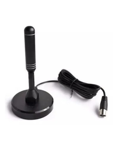 Antena Tdt Full Hd Portatil 360 Grados Potencia 4db 5 Metros