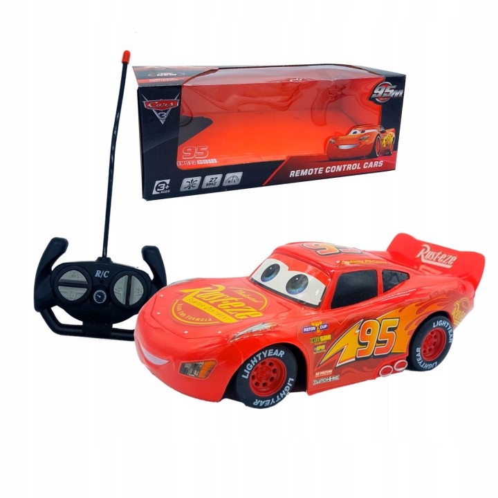 Carro Rayo Mcqueen Cars Control Remoto Juguete + Baterias