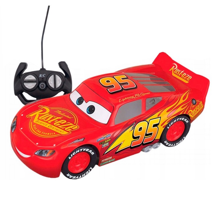 Carro Rayo Mcqueen Cars Control Remoto Juguete + Baterias