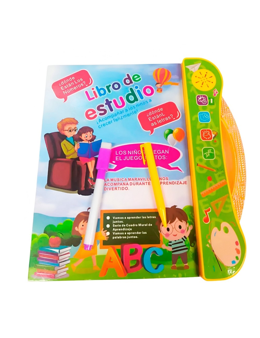 Libro De Estudio Aprendizaje Juguete Niño Sonido Interactivo