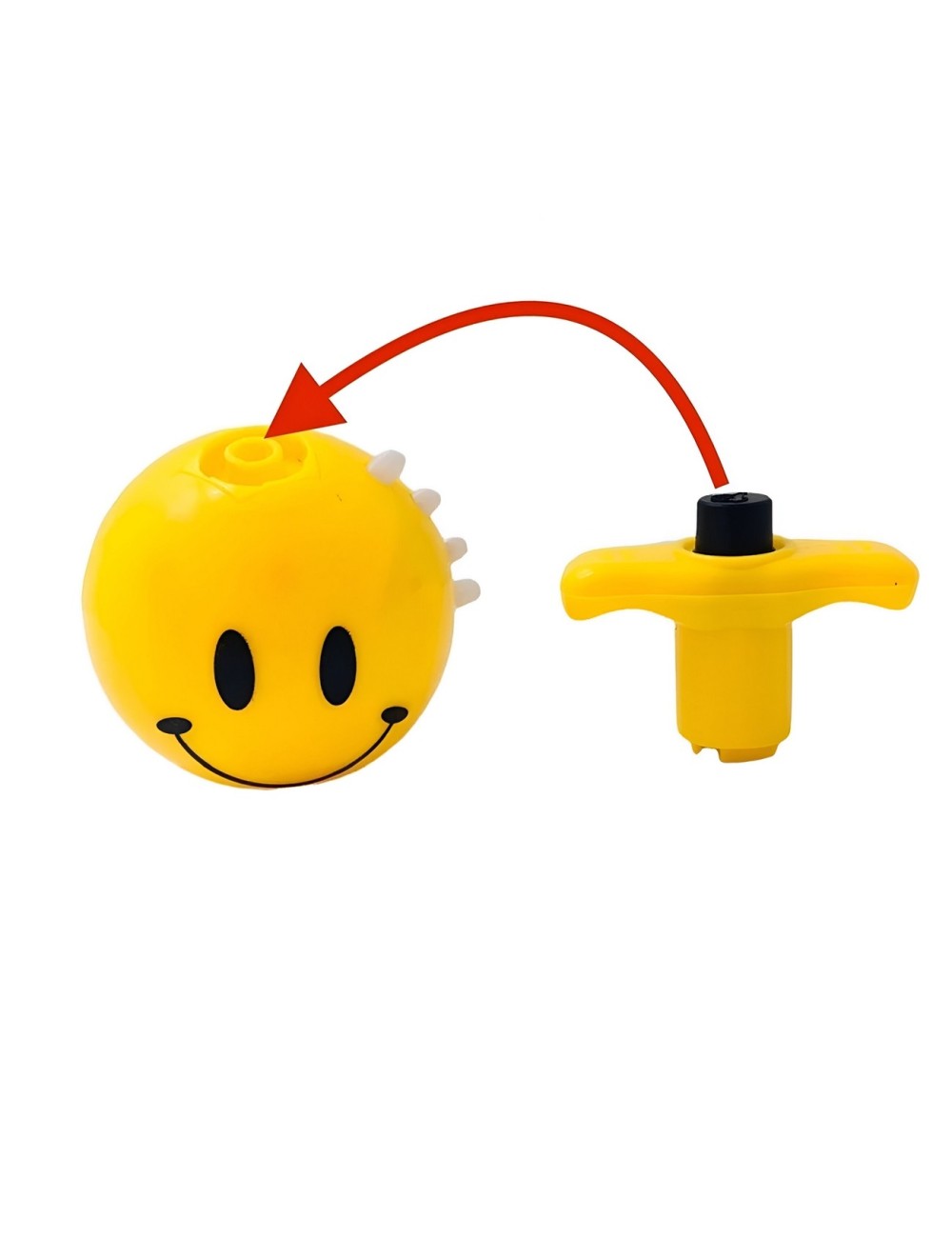 Trompo Luces Emojis Luces Musica Colores Divertido Niños X 6