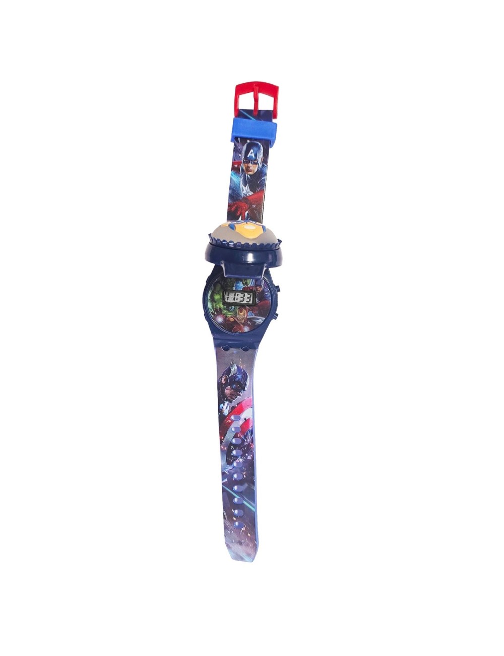 Reloj Niños Digital Capitan America Luces Spinner Infantil