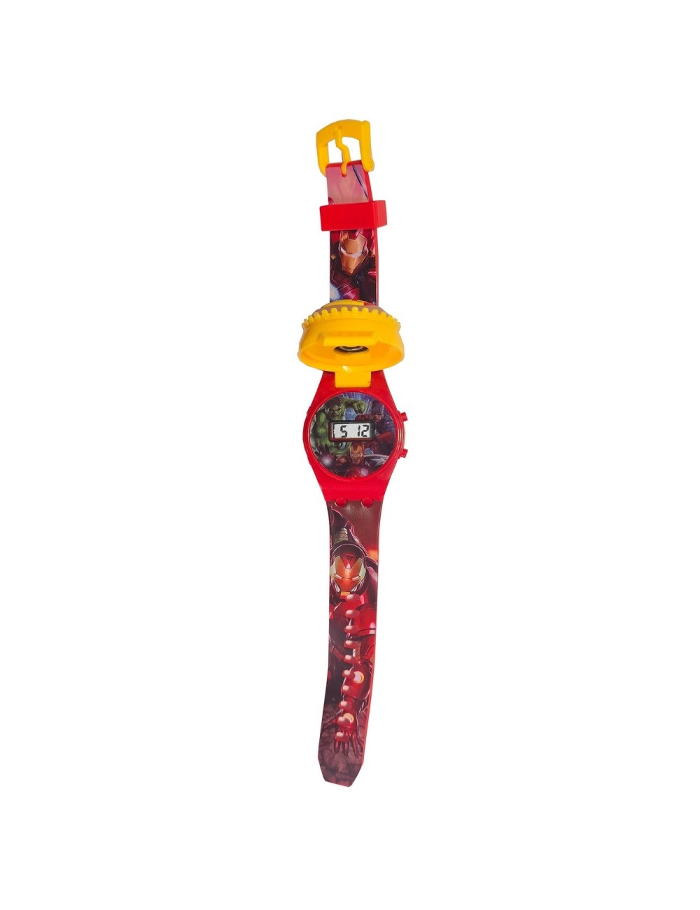 Reloj Niños Digital Iron Man Marvel Luces Spinner Infantil
