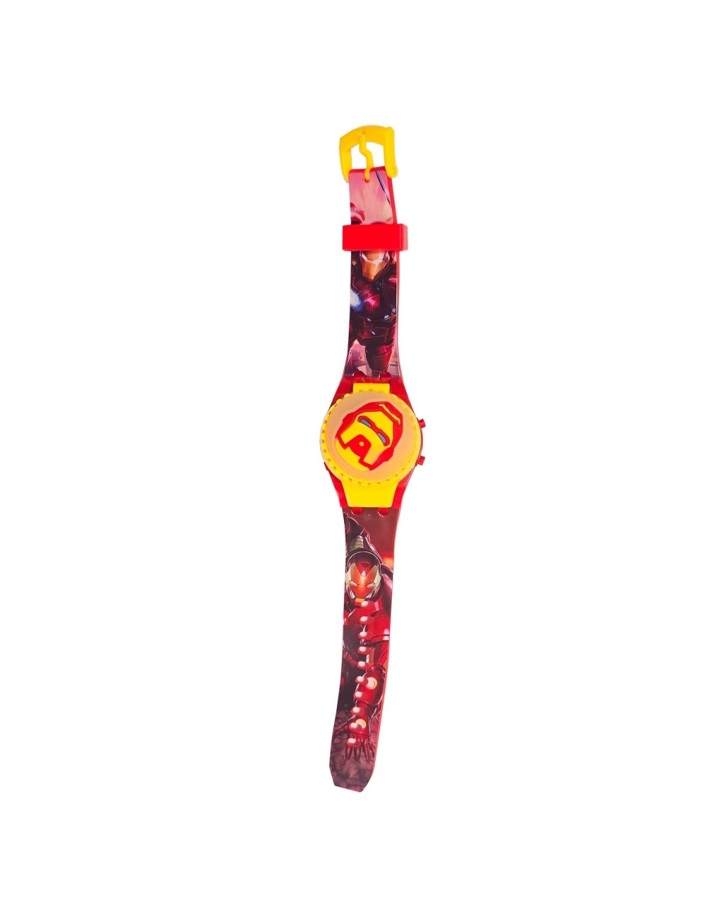 Reloj Niños Digital Iron Man Marvel Luces Spinner Infantil