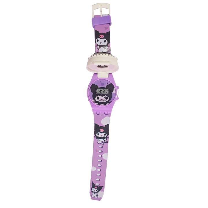 Reloj Niños Digital Kuromi Anime Luces Spinner Infantil