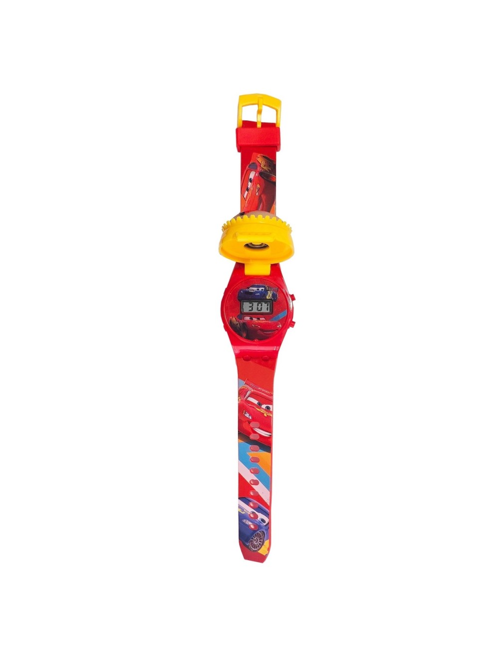 Reloj Niños Digital Rayo Mcqueen Cars Luces Spinner Infantil