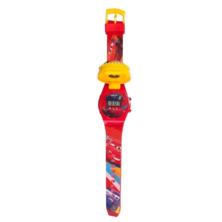 Reloj Niños Digital Rayo Mcqueen Cars Luces Spinner Infantil