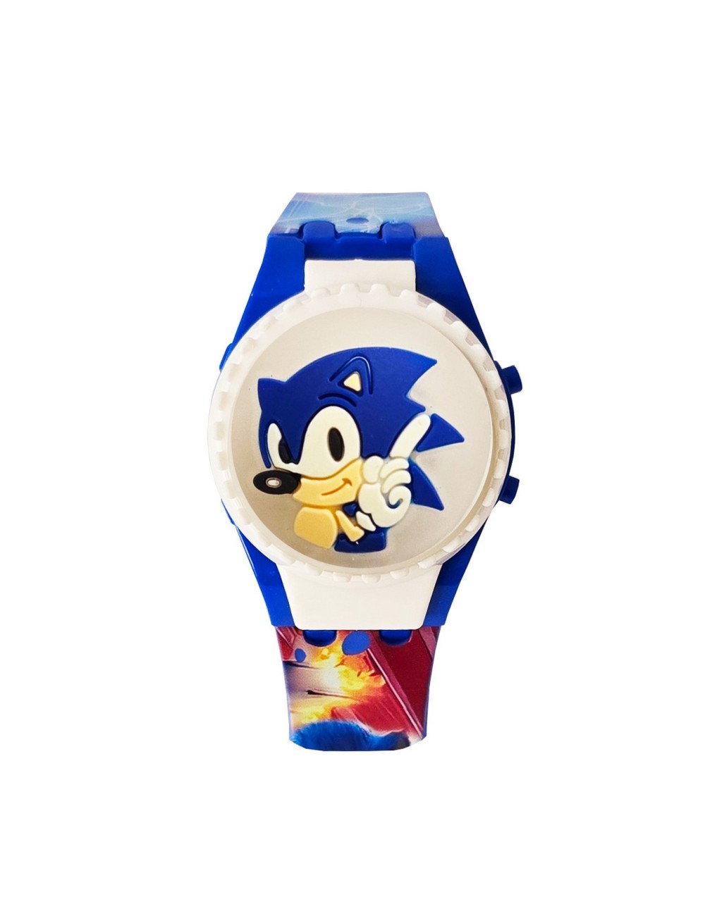 Reloj Niños Digital Sonic Erizo Luces Spinner Infantil