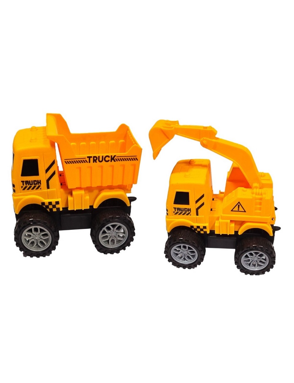 Carro Camion Construccion Volqueta Y Retroexcavadora Juguete