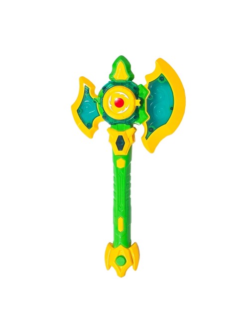 Juguete Hacha Lanza Tasos Niños Luces Led Sonidos Disfraz