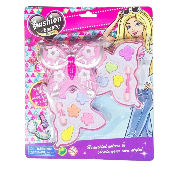Kit De Maquillaje Set Para Niña Juguete Mariposa Sombras