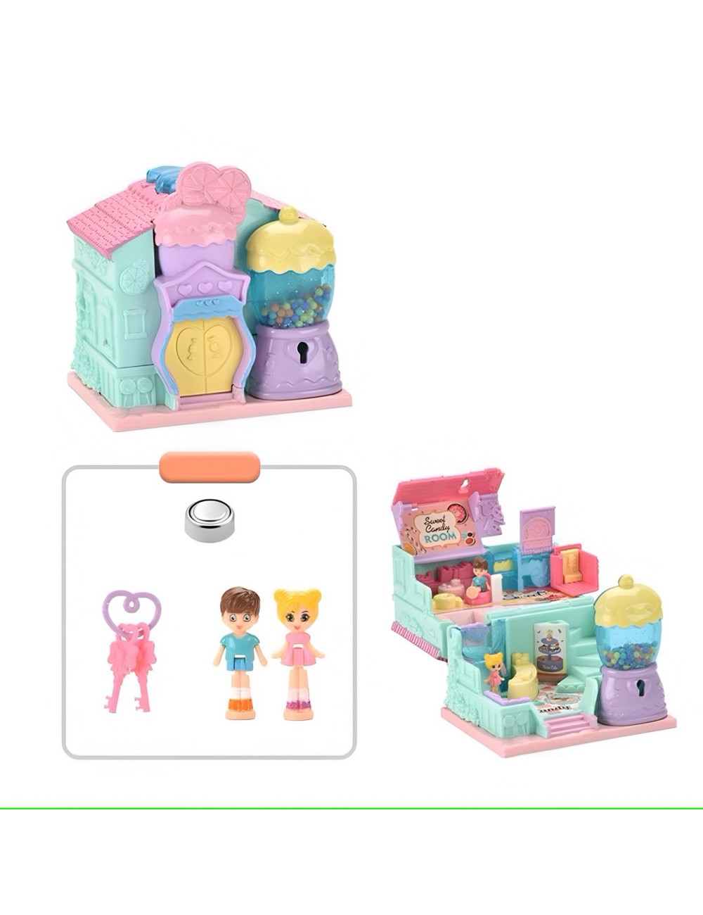 Casa De Muñecas Casa De Dulces Juguete Con Accesorios Niña