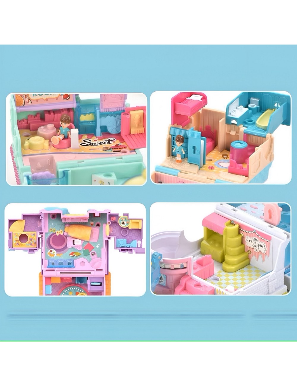 Casa De Muñecas Casa De Helados Juguete Con Accesorios Niña