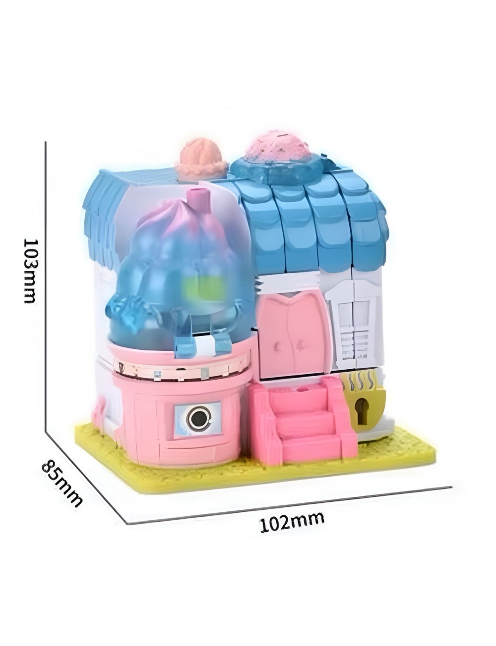 Casa De Muñecas Casa De Helados Juguete Con Accesorios Niña