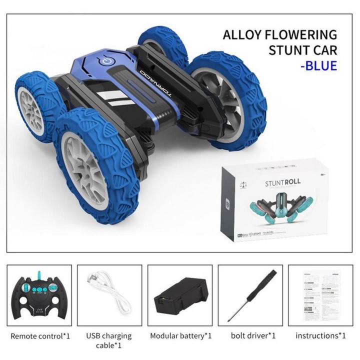 Carro 360 Grados Tornado Control Remoto Recargable Niños
