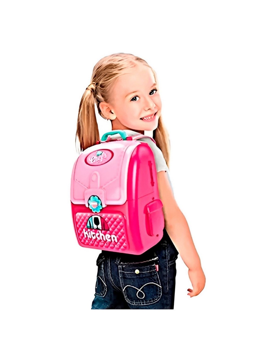 Cocina Infantil Armable Maleta Sonido Accesorio Chef Juguete