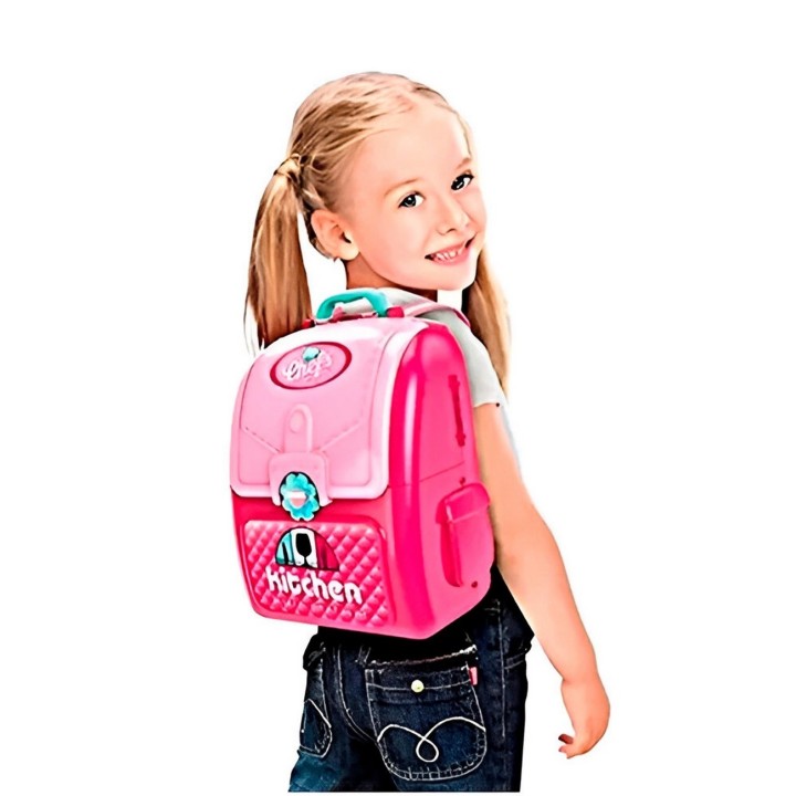 Cocina Infantil Armable Maleta Sonido Accesorio Chef Juguete