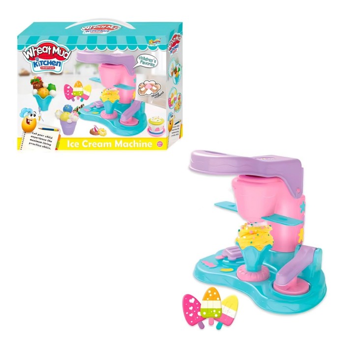 Set / Kit Fabrica Heladeria Conos Paleta Plastilina Juguete