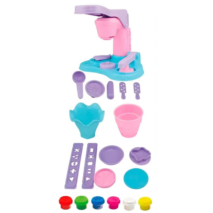 Set / Kit Fabrica Heladeria Conos Paleta Plastilina Juguete