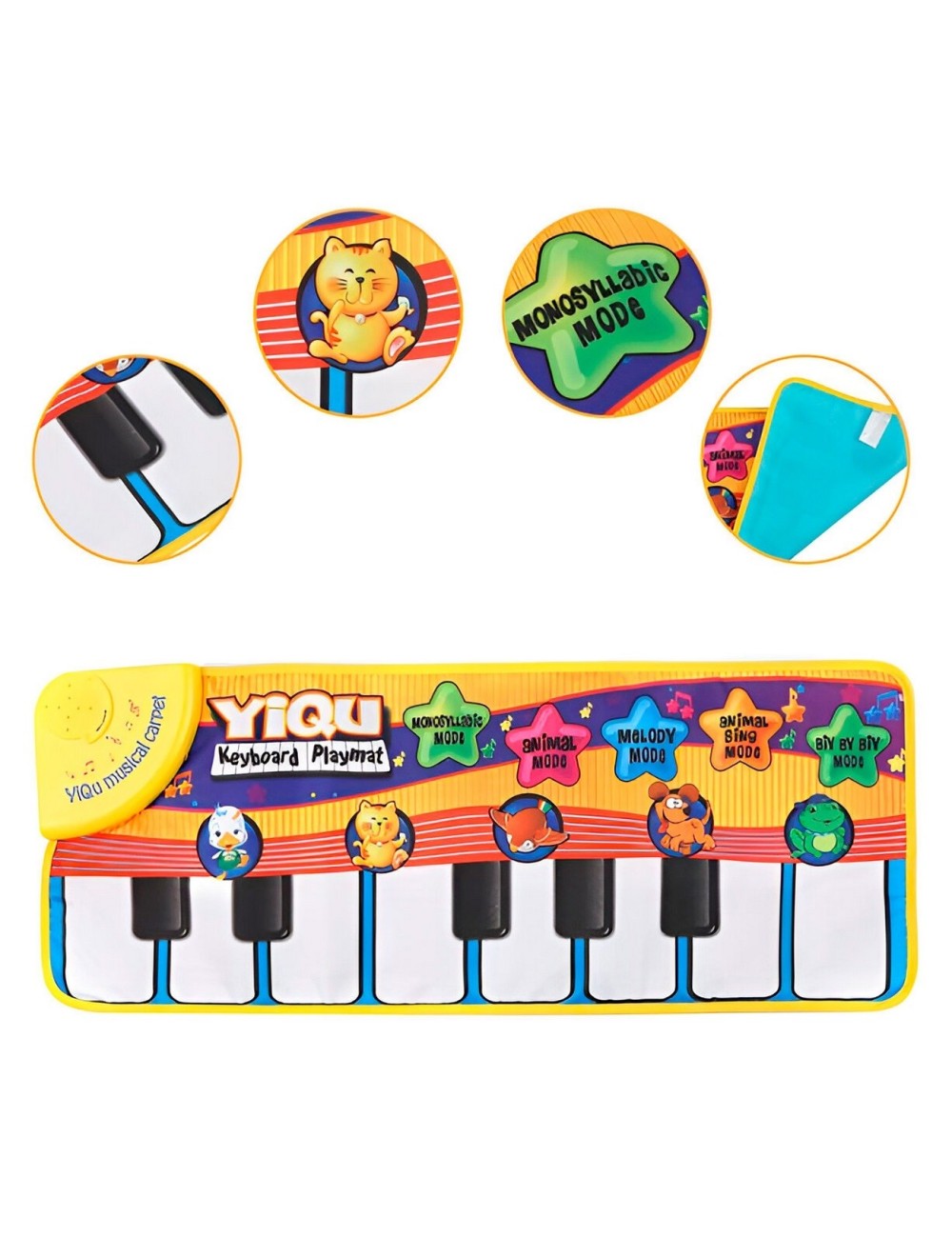 Tapete Alfombra Musical Animales Infantil Funny + Baterias