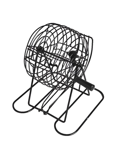 Bingo Set Juego De Mesa Con Balotera Metalica + 18 Cartas