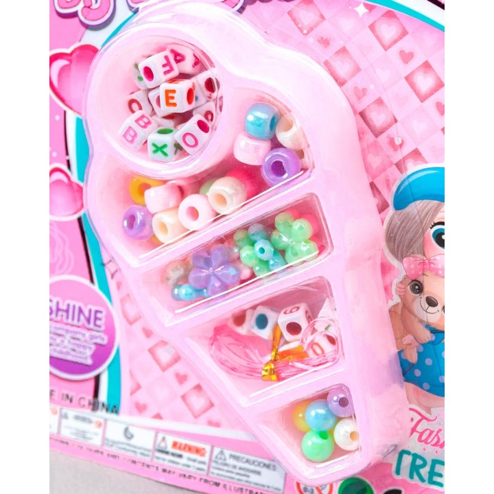 Set Kit Para Hacer Pulseras Brazaletes Pedreria Niñas