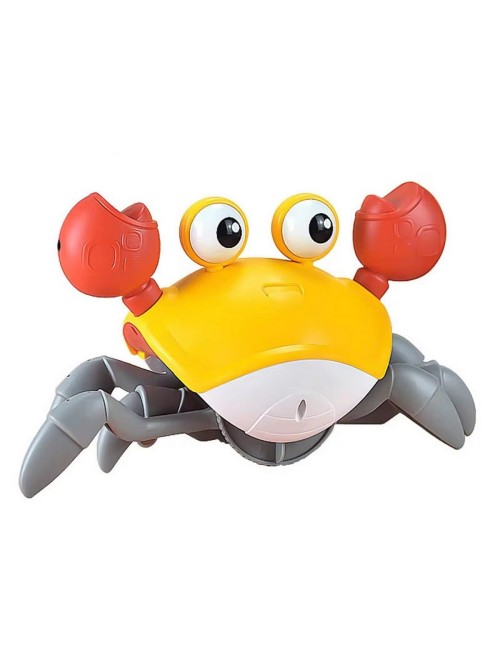 Juguete De Cangrejo Recargable Interactivo Musical Camina