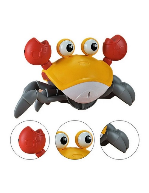 Juguete De Cangrejo Recargable Interactivo Musical Camina