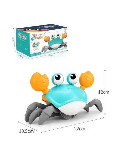 Juguete De Cangrejo Recargable Interactivo Musical Camina