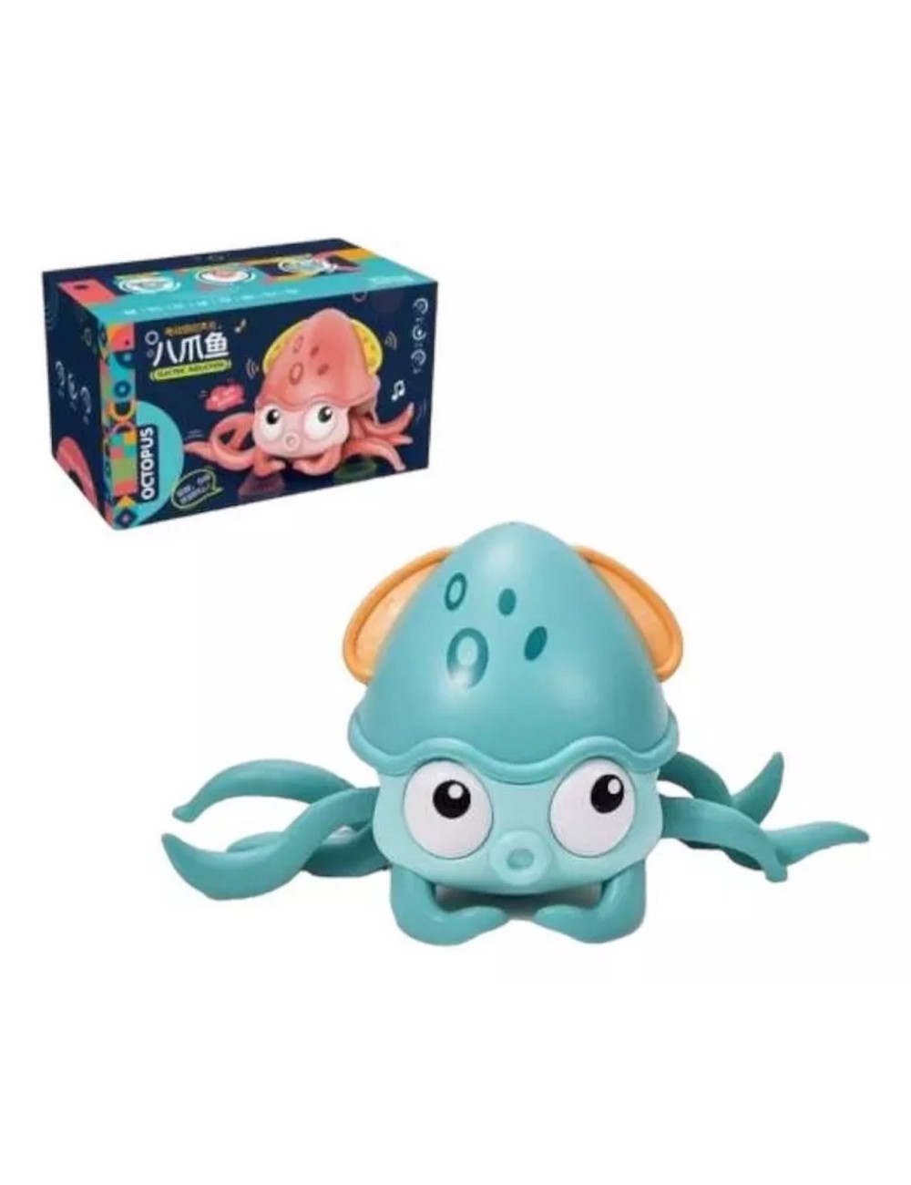 Juguete De Pulpo Recargable Interactivo Niño Musical Camina