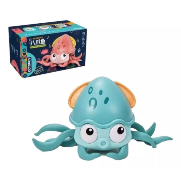Juguete De Pulpo Recargable Interactivo Niño Musical Camina