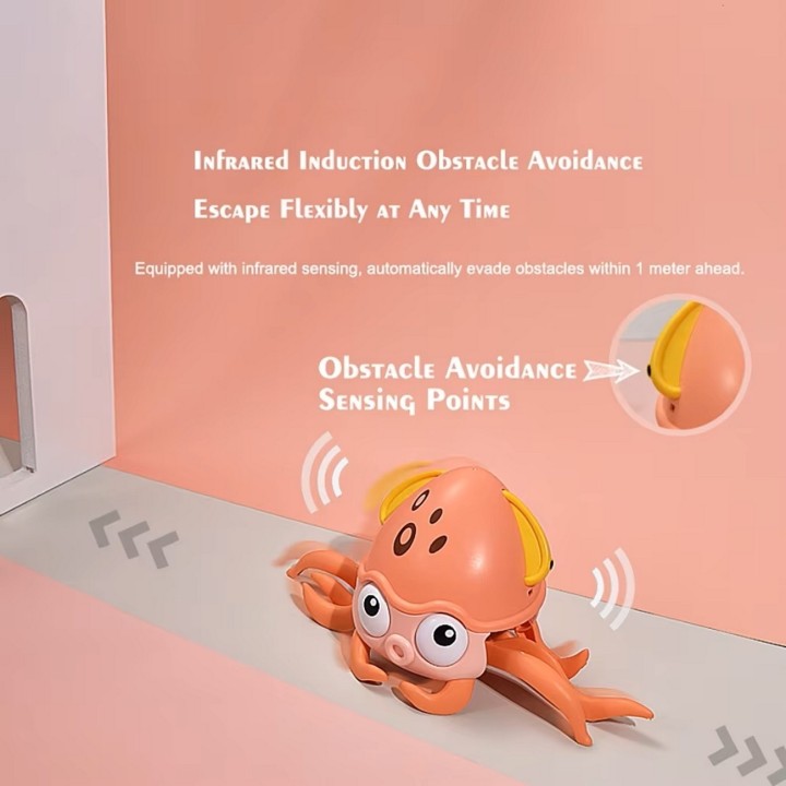 Juguete De Pulpo Recargable Interactivo Niño Musical Camina