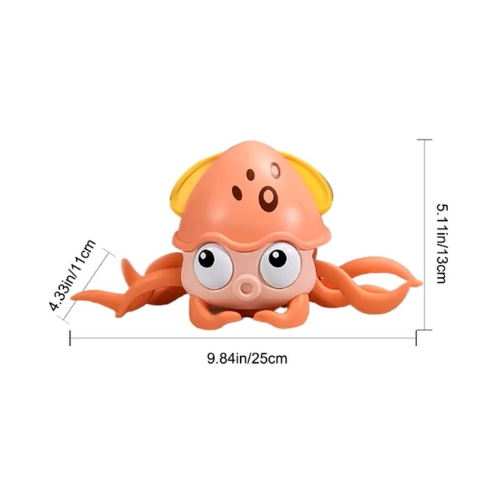 Juguete De Pulpo Recargable Interactivo Niño Musical Camina