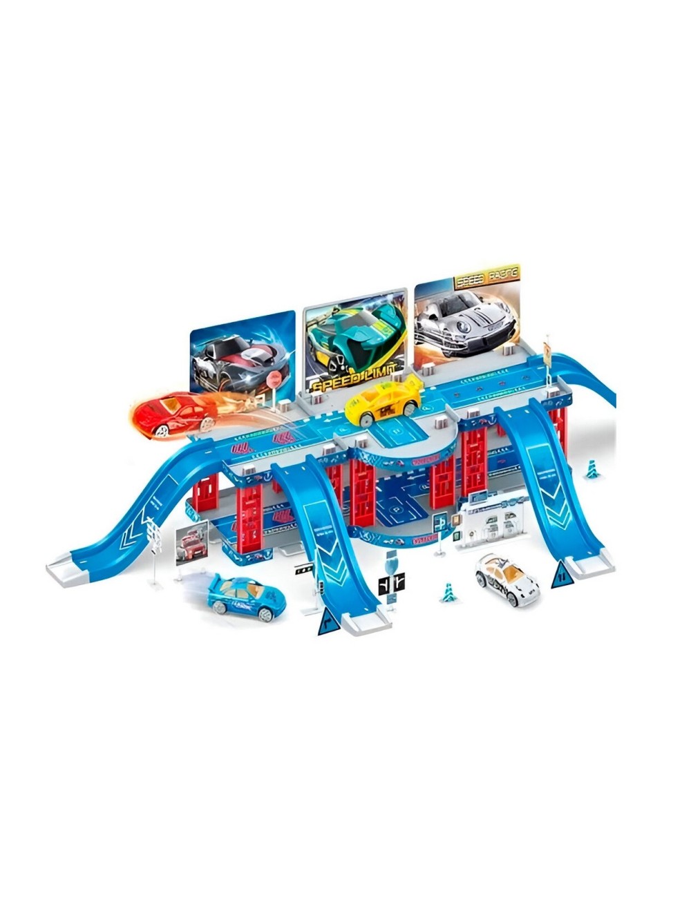 Pista Puente Carros Deportivo Carreras Racing Juguete