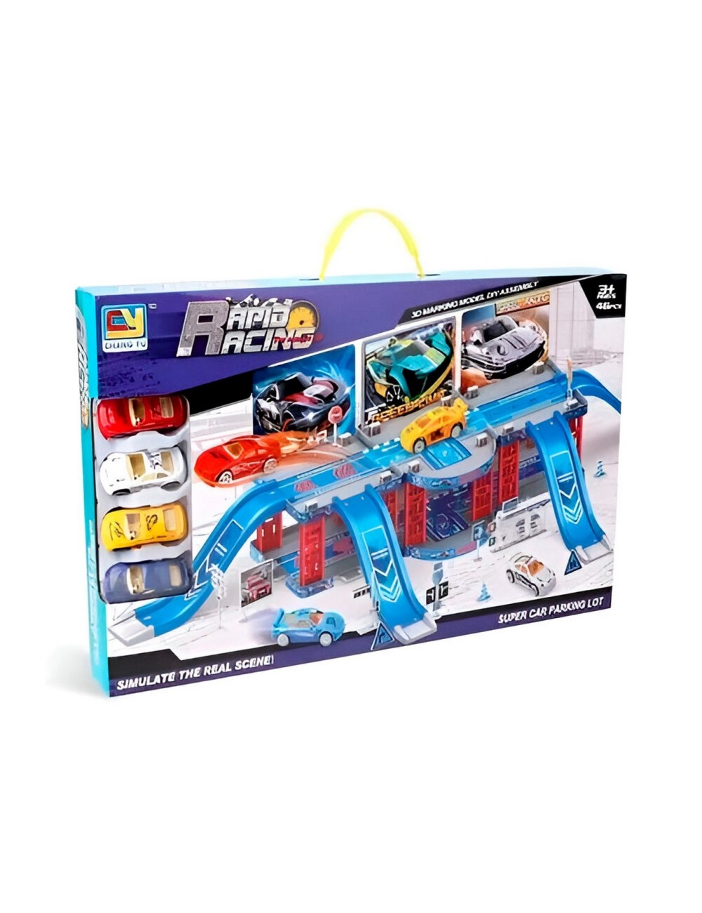 Pista Puente Carros Deportivo Carreras Racing Juguete