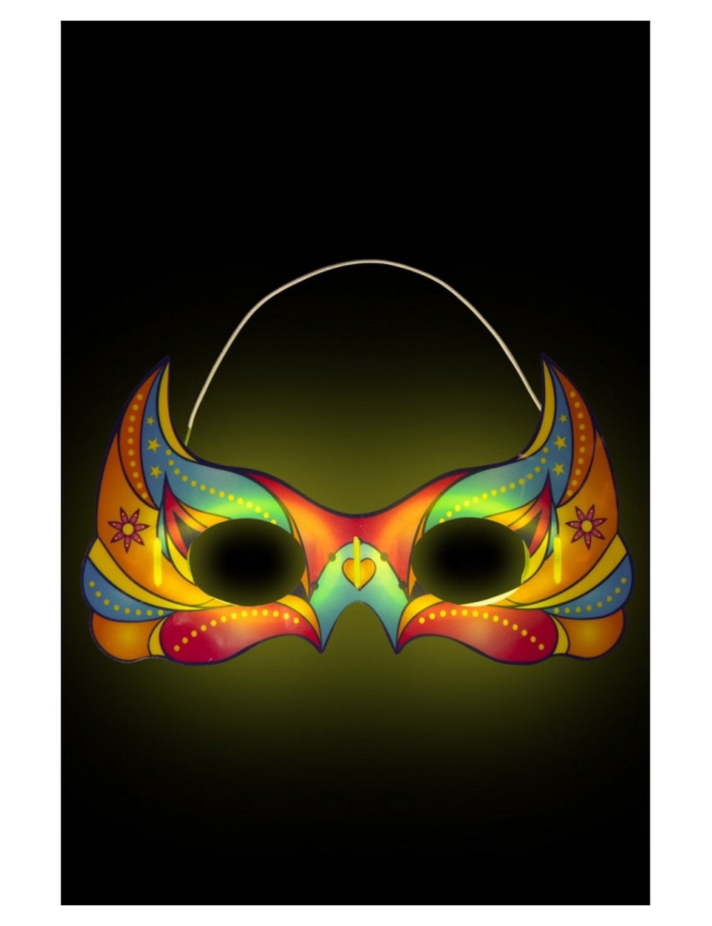 Antifaz Mascara Glow Neón Party Fiesta Hora Loca X 6 Unidad