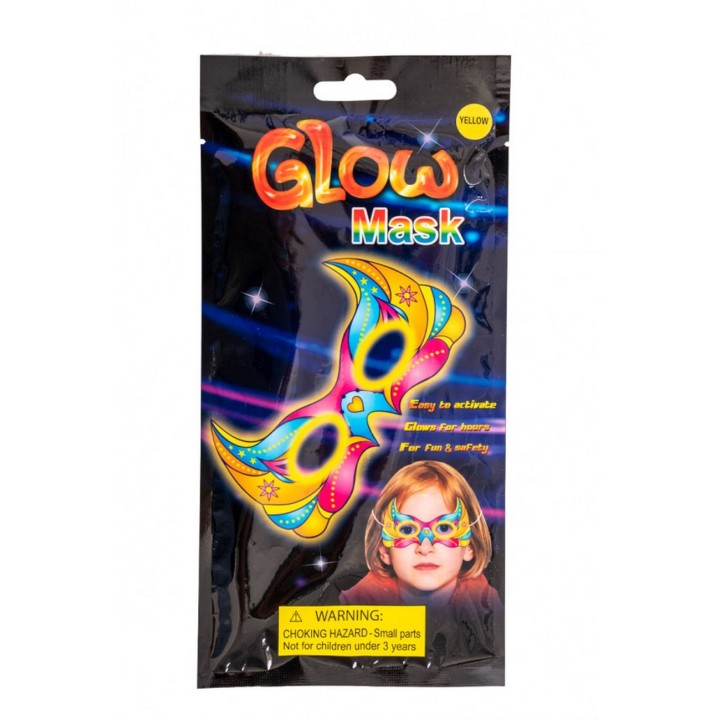Antifaz Mascara Glow Neón Party Fiesta Hora Loca X 6 Unidad