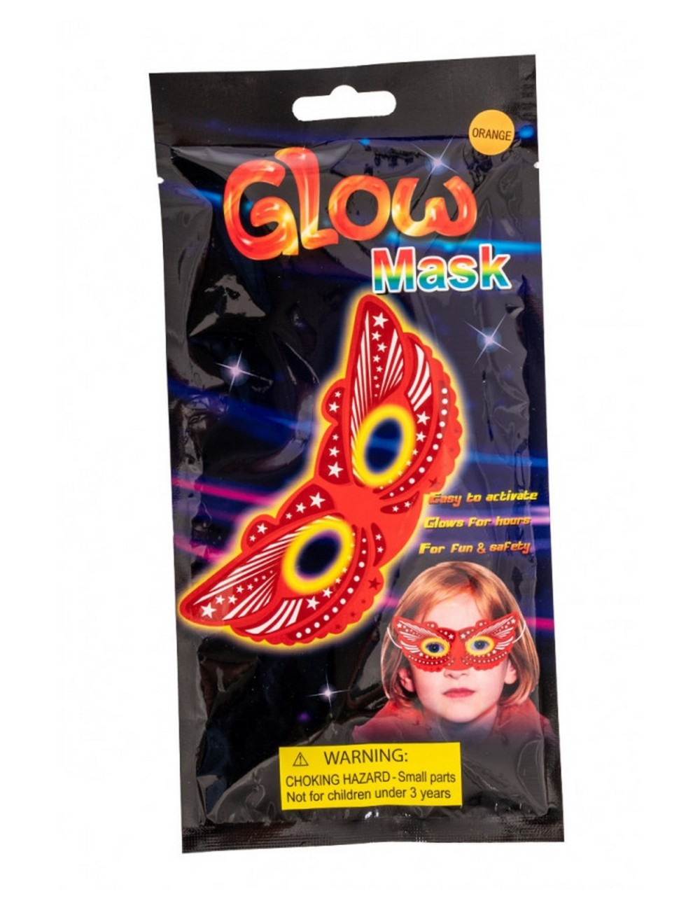 Antifaz Mascara Glow Neón Party Fiesta Hora Loca X 6 Unidad