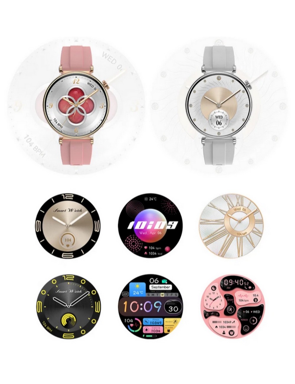 Reloj Inteligente Smartwatch Llamadas Dama Mujer Smart Gs-60
