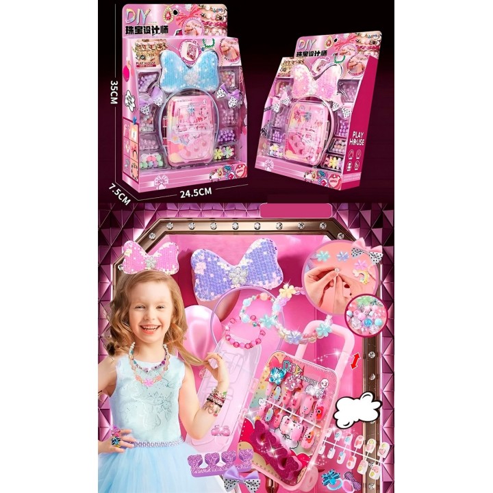 Set Kit Para Hacer Pulseras Brazaletes Collares Pedreria