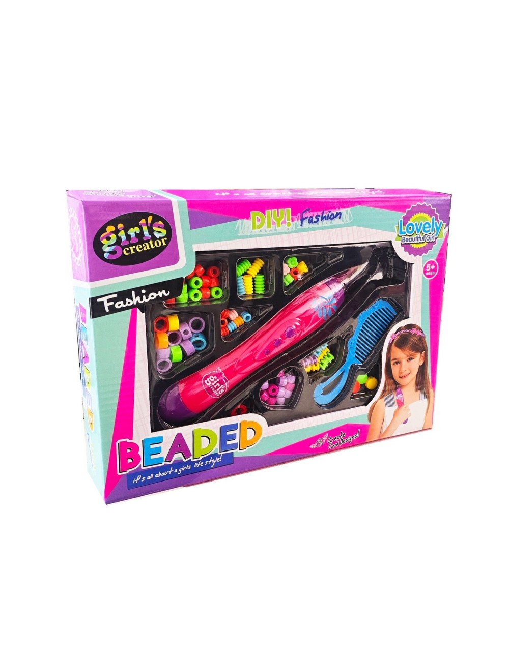 Set Kit Para Hacer Pulseras Peinados Trenzas Cabello Fashion