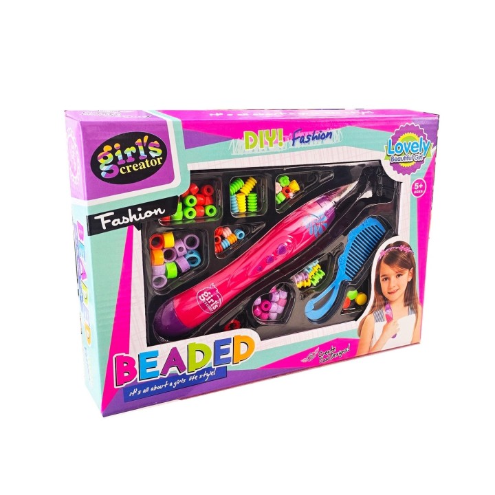 Set Kit Para Hacer Pulseras Peinados Trenzas Cabello Fashion