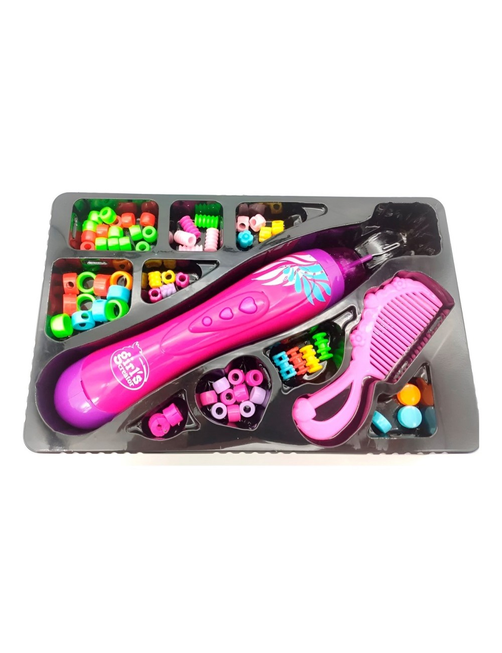 Set Kit Para Hacer Pulseras Peinados Trenzas Cabello Fashion