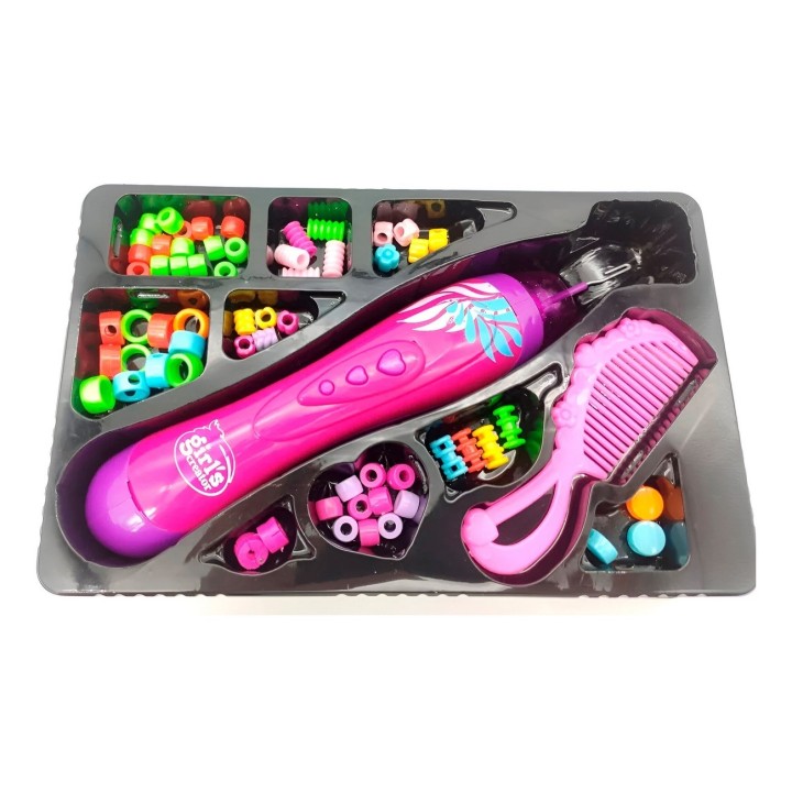 Set Kit Para Hacer Pulseras Peinados Trenzas Cabello Fashion