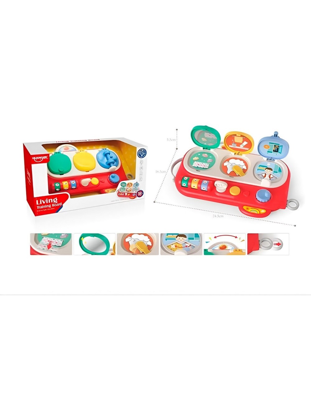 Tablero De Entrenamiento Pizarra Movimiento Interactivo Bebe