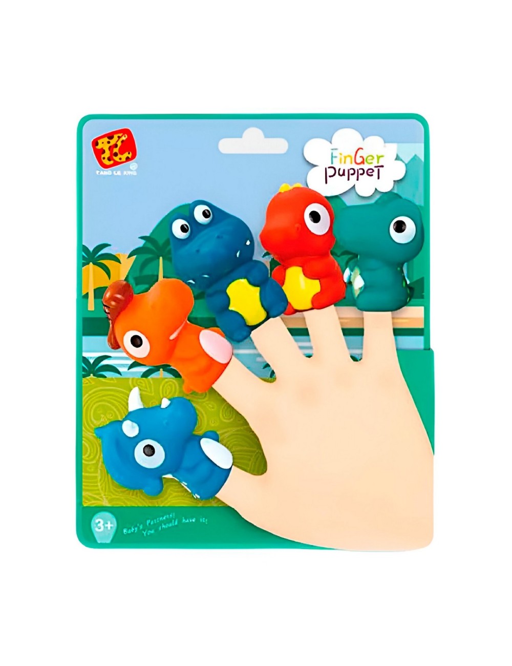 Titere Marionetas Dedos Dinosaurios Juguete Niños Multicolor