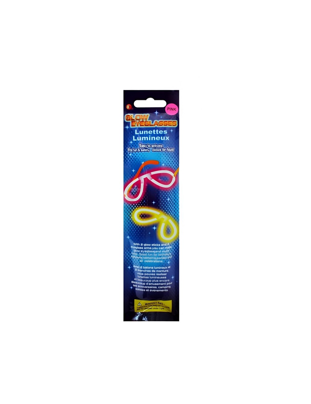 Gafas Glow Stick Neón Party Fiesta Hora Loca X 6 Unidades