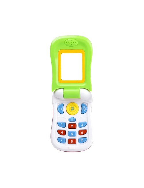 Teléfono Juguete Celular Musical Espejo Bebe Niño + Baterias