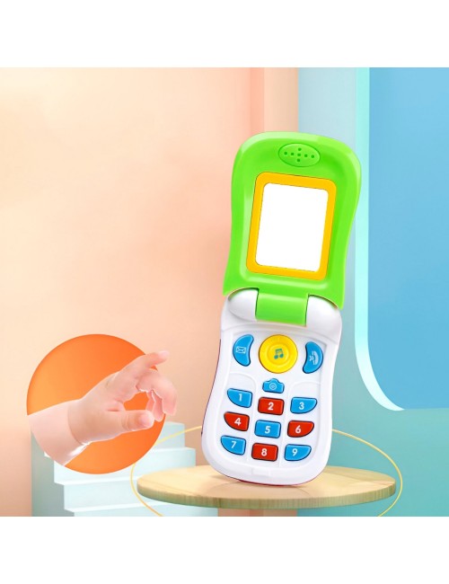 Teléfono Juguete Celular Musical Espejo Bebe Niño + Baterias